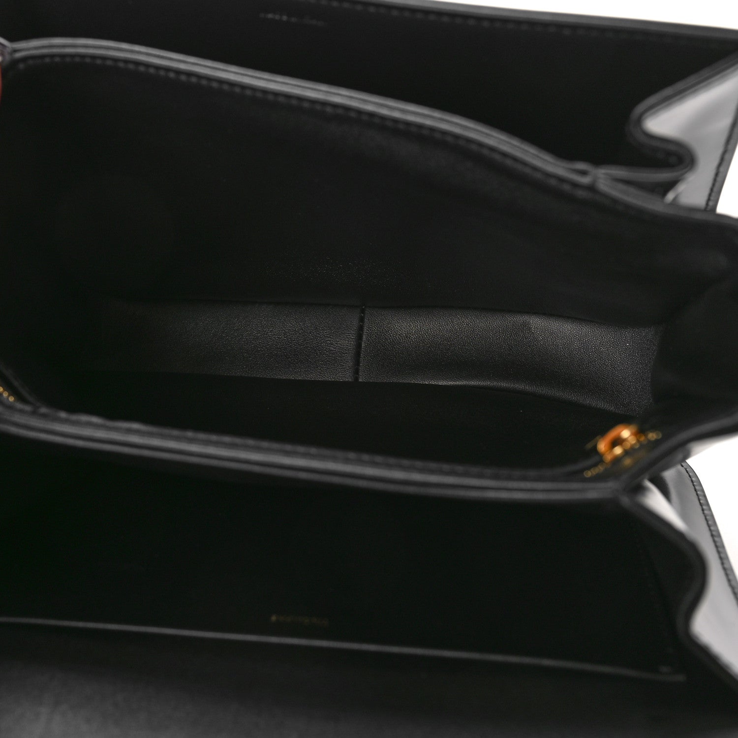 Celine Shiny Calfskin Medium Triomphe Black 5 of 8