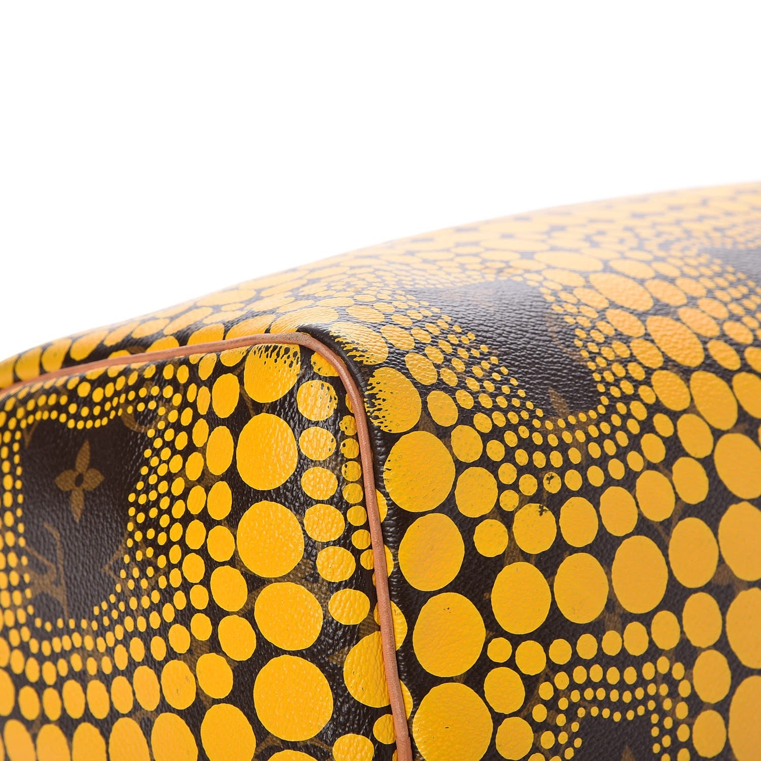 Louis Vuitton Monogram Kusama Town Speedy 30 Yellow 8 of 14
