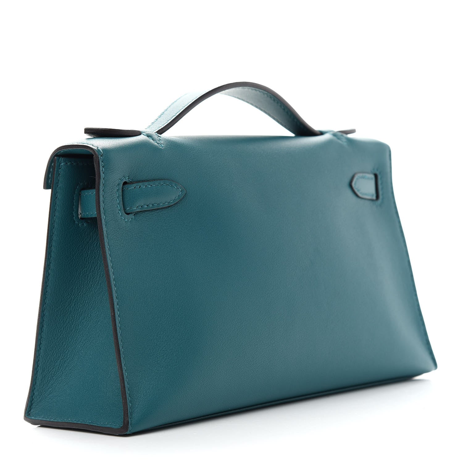 Hermes Swift Kelly Pochette Clutch Vert Bosphore 3 of 9