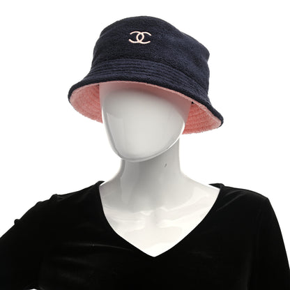 Chanel Cotton Terry Cloth CC Bucket Hat M 2 of 8