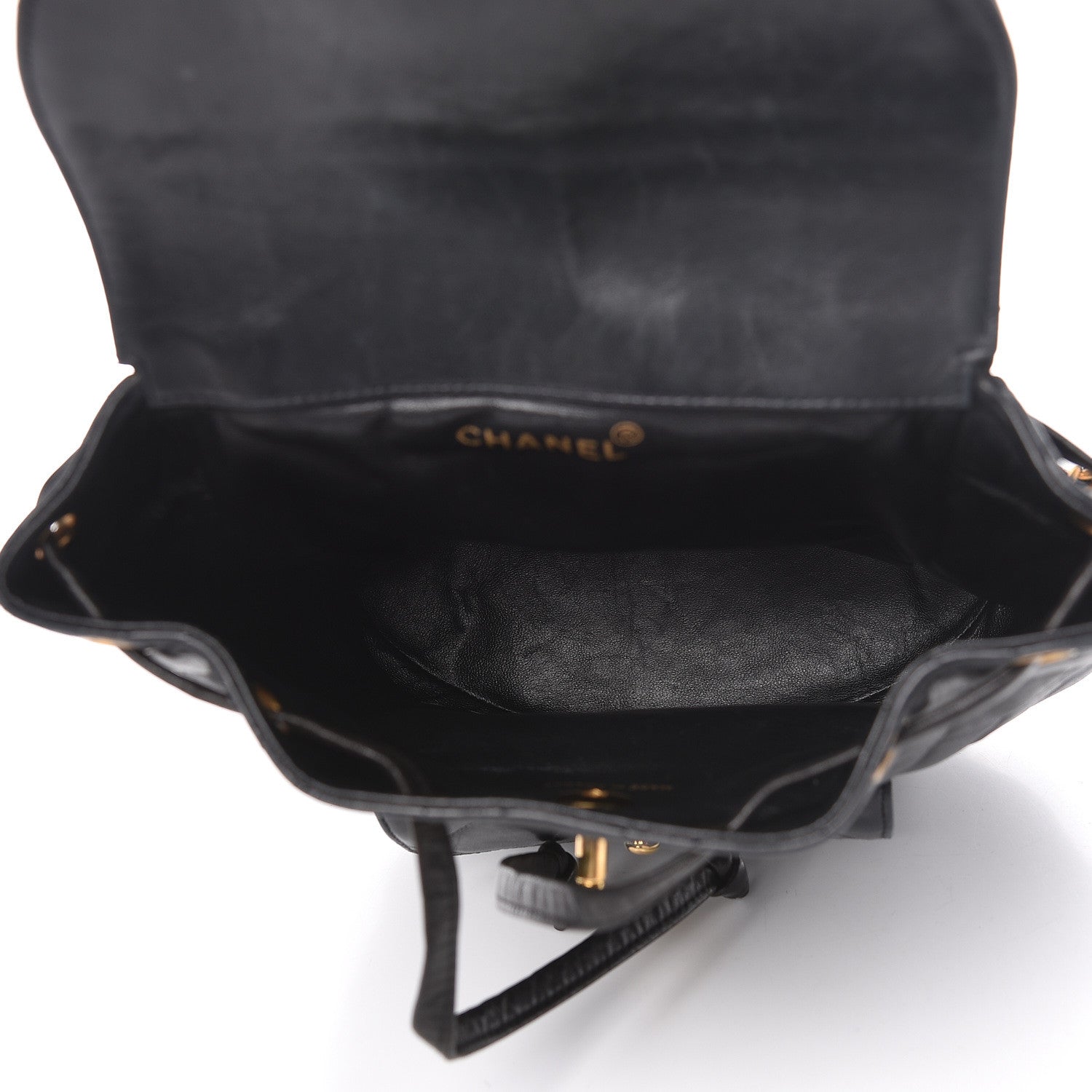 Chanel Lambskin Quilted CC Chain Backpack Black 5 of 18