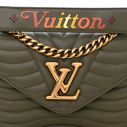 Louis Vuitton Calfskin New Wave Chain MM Kaki 8 of 10