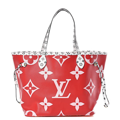 Louis Vuitton Monogram Giant Neverfull MM Rouge 3 of 10