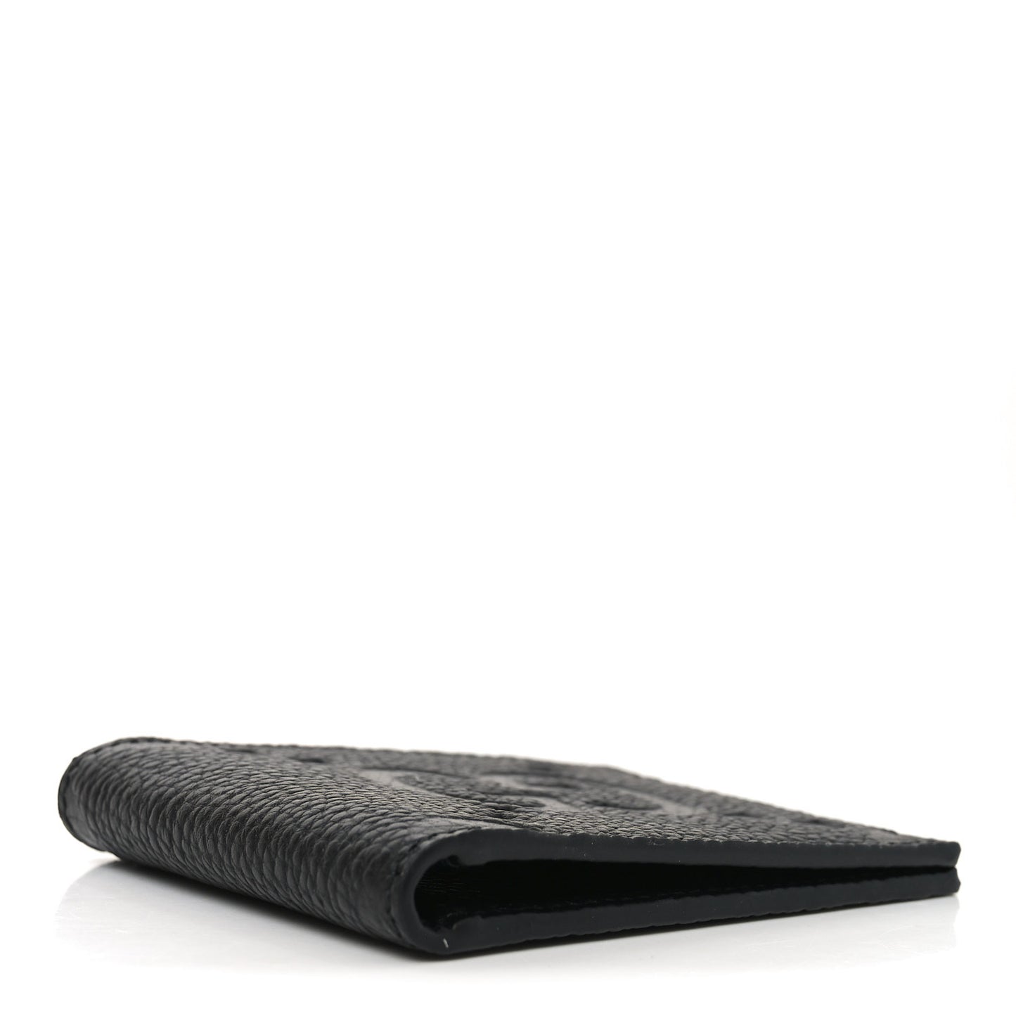 Piuma Calfskin Jumbo GG Embossed Wallet Black