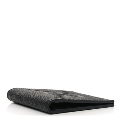 Gucci Piuma Calfskin Jumbo GG Embossed Wallet Black 4 of 7