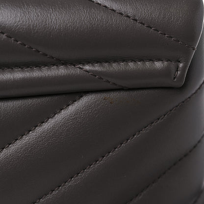 Saint Laurent Calfskin Y Quilted Monogram Toy Loulou Crossbody Bag Faggio 11 of 11