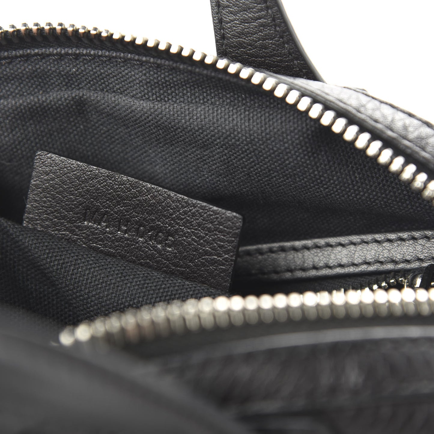 Waxed Calfskin Micro Nightingale Black