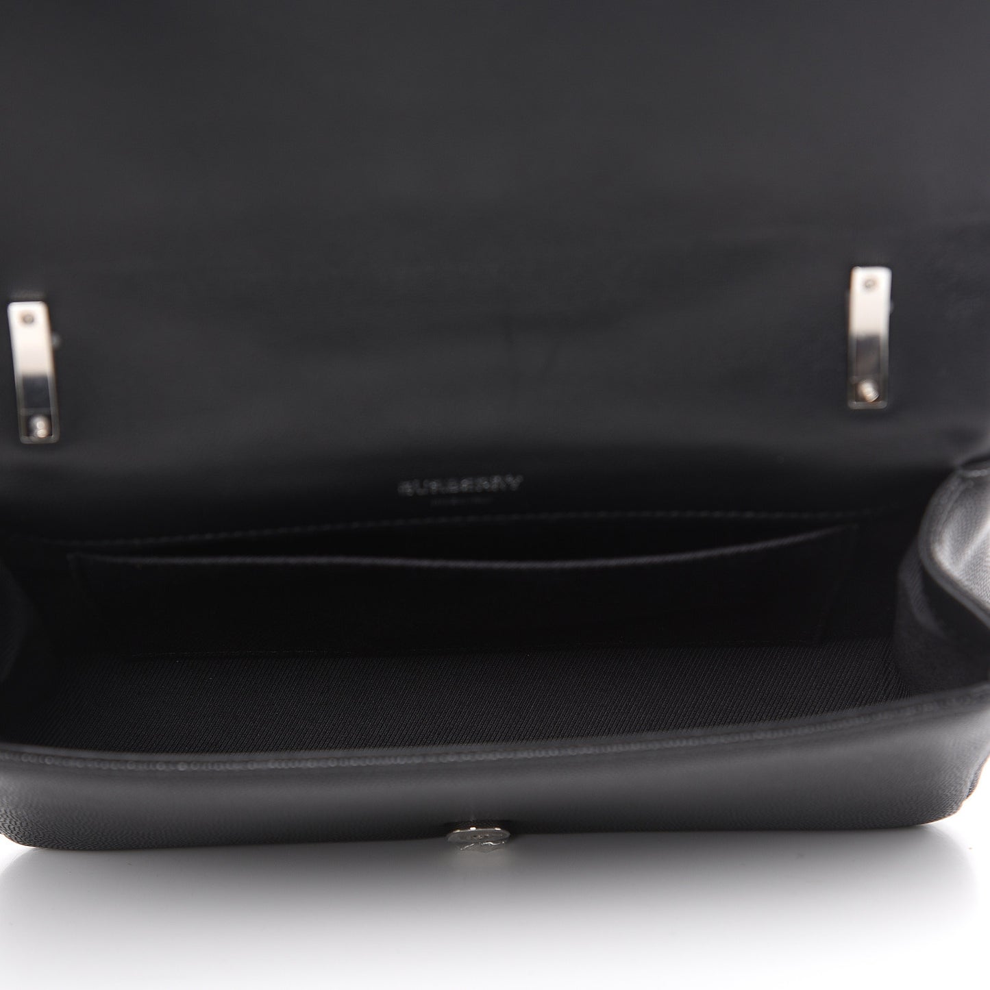 Grainy Calfskin Quilted Lola Bag Black