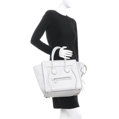 Celine Smooth Calfskin Mini Luggage Lune 2 of 8