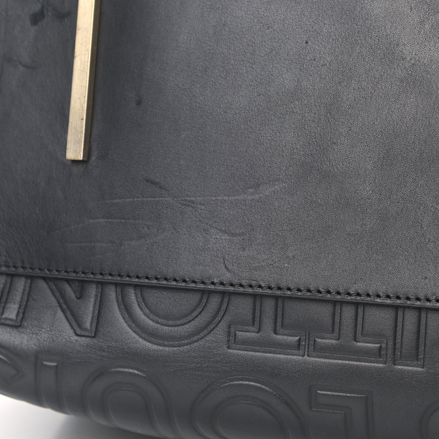 Calfskin Embossed Speedy Cube 30 Black