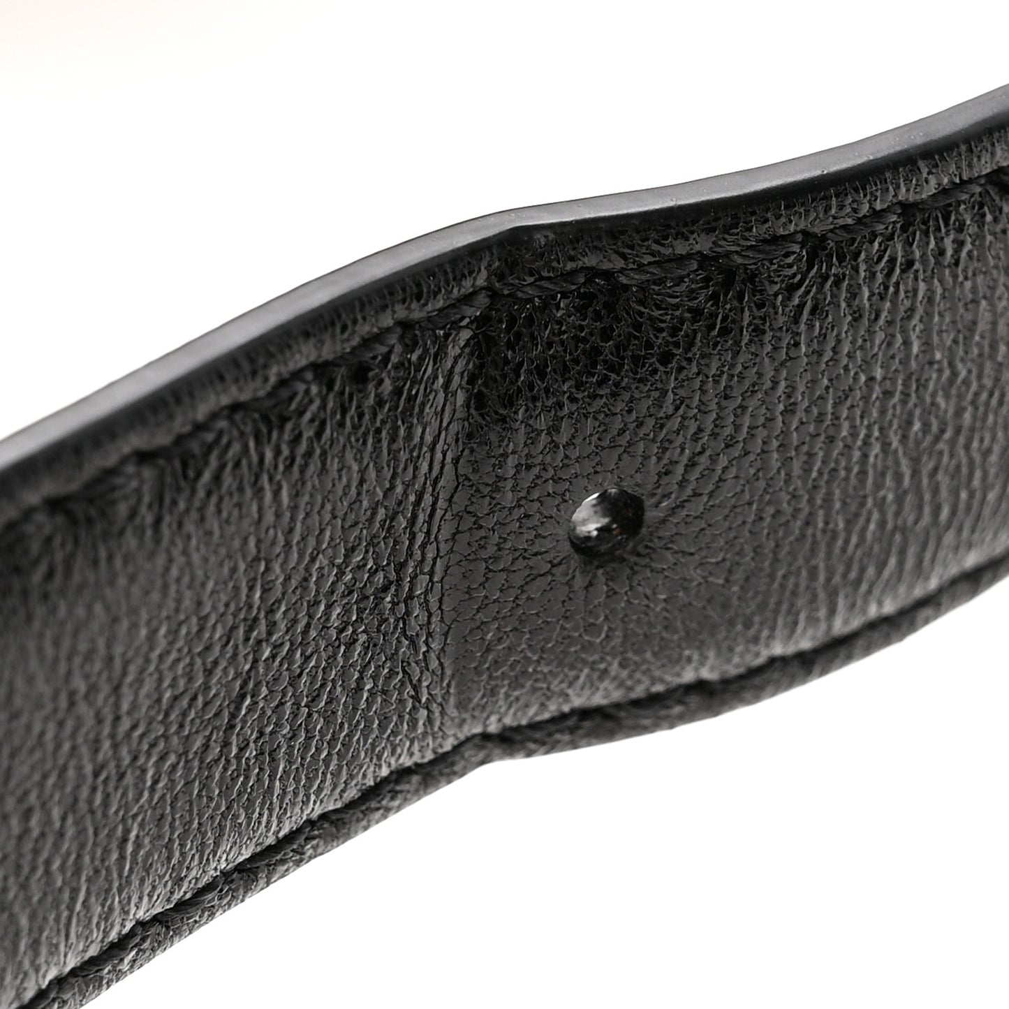 Shiny Lambskin Quilted Maxi Hobo Black