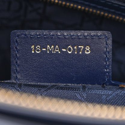 Christian Dior Lambskin Cannage Large Lady Dior Navy Blue 7 of 10