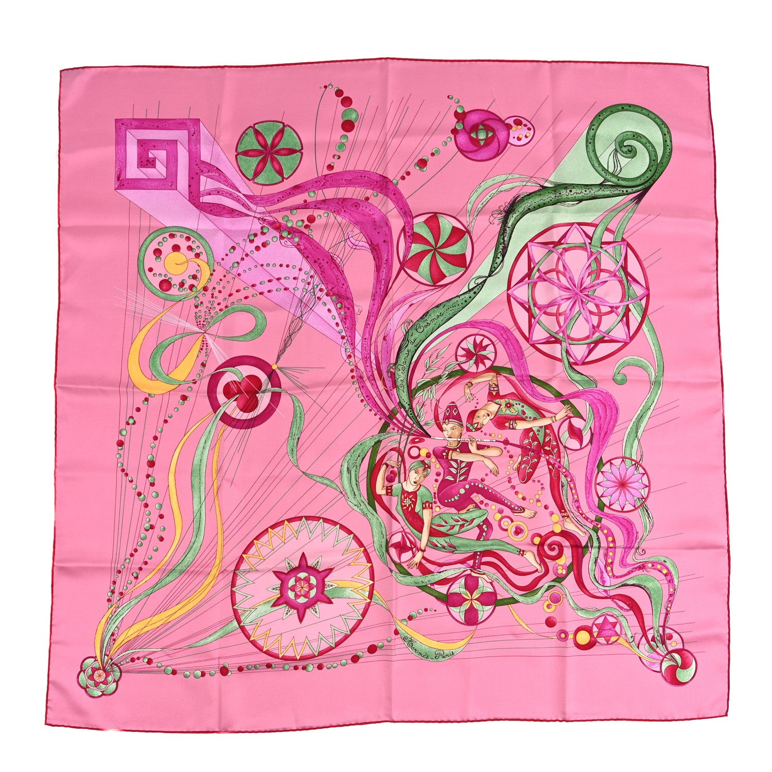 Hermes Silk La Danse Du Cosmos Scarf 90 1 of 5