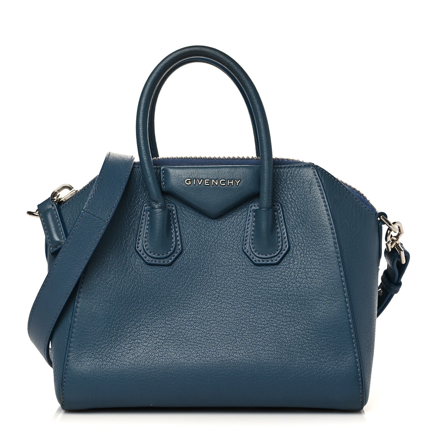 Givenchy Sugar Goatskin Small Antigona Oil Blue 1 of 11