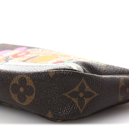Louis Vuitton Monogram 2022 Christmas Animation Paris Mini Pochette Accessories Pink 10 of 10