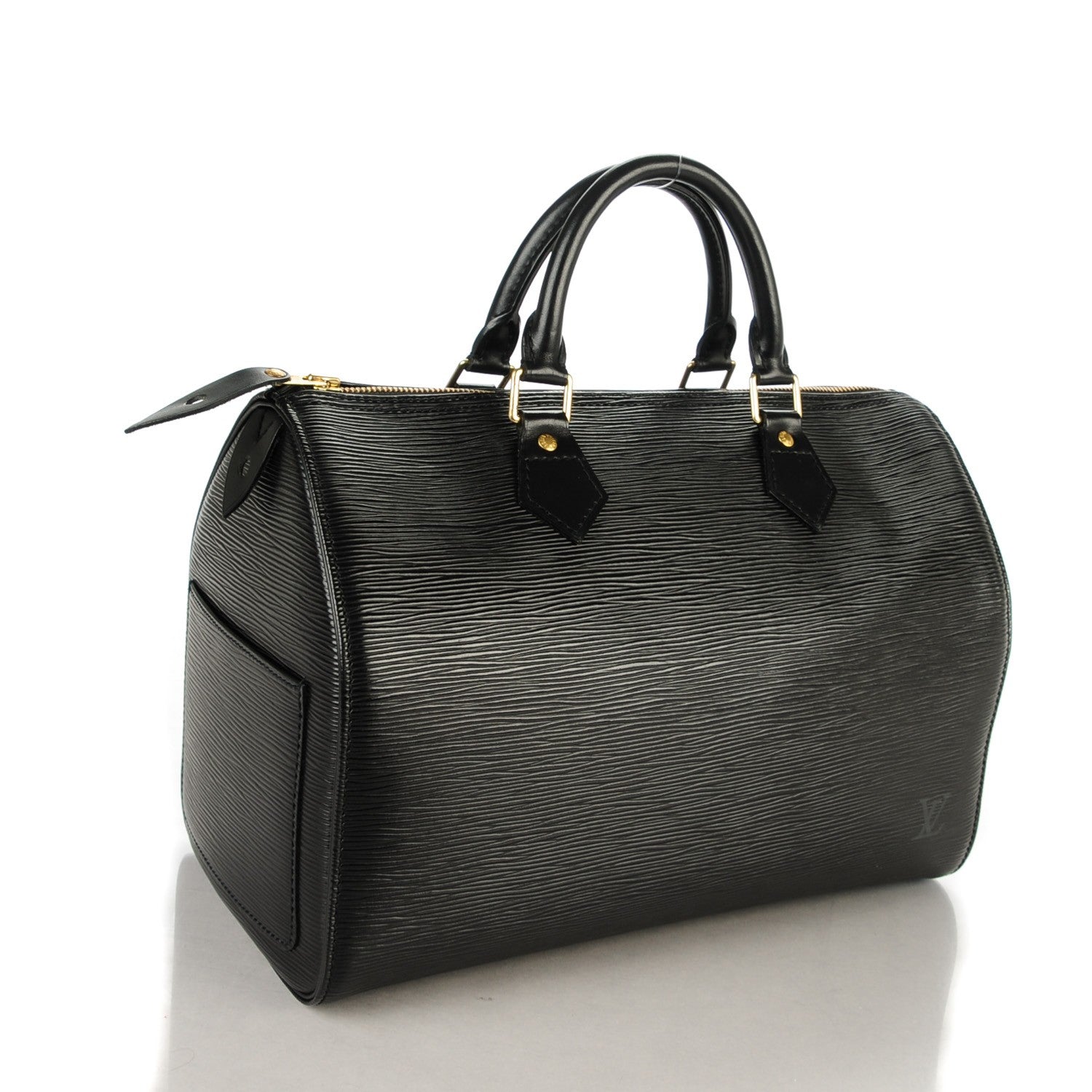 Louis Vuitton Epi Speedy 30 Black 3 of 7