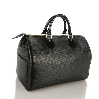 Louis Vuitton Epi Speedy 30 Black 3 of 7