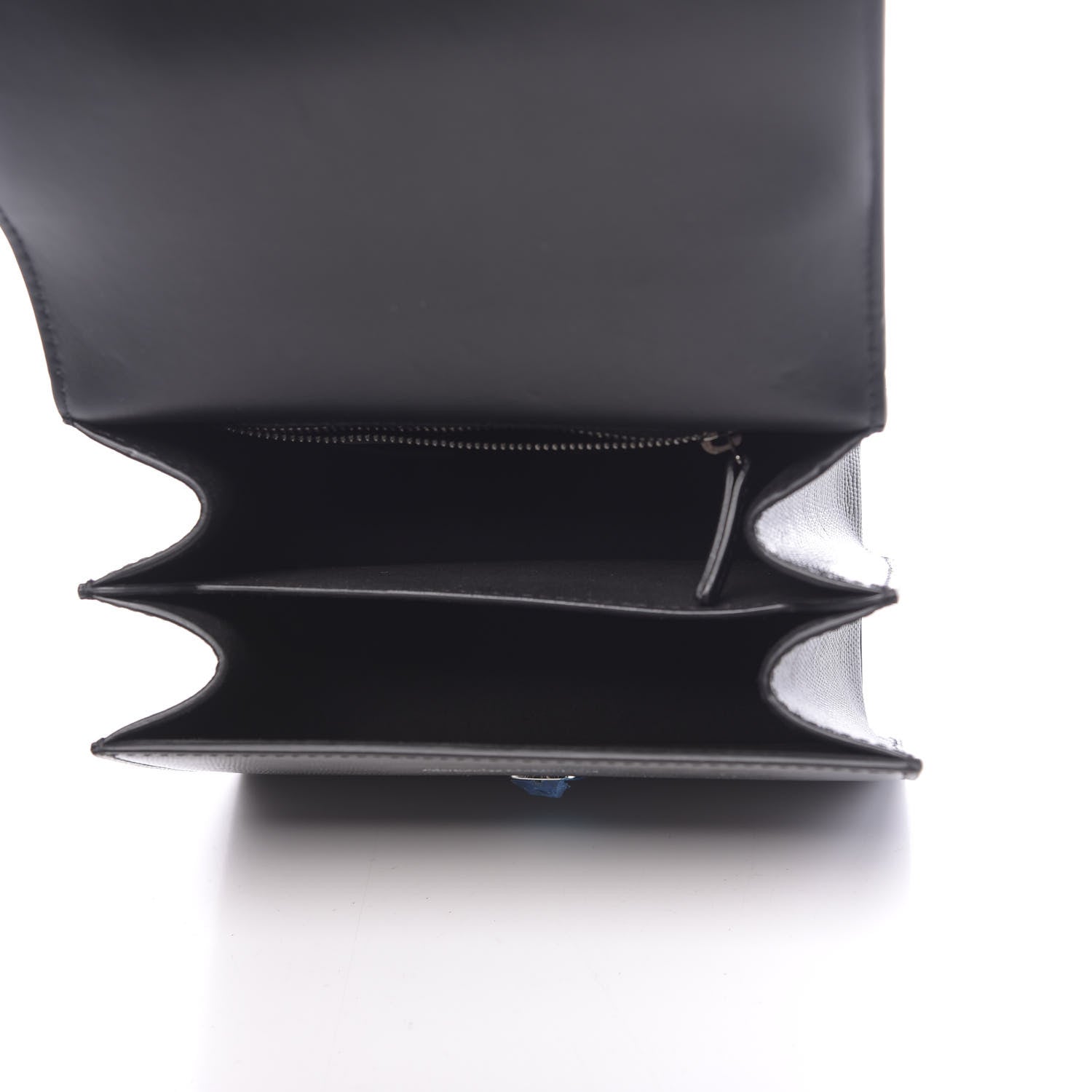 Alexander McQueen Lizard Embossed Calfskin Knuckle Crossbody Black 5 of 12