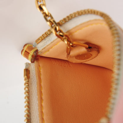Louis Vuitton Monogram Multicolor Key Pouch White 6 of 7