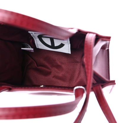 Telfar Vegan Leather Small Shopping Bag Oxblood 5 of 8