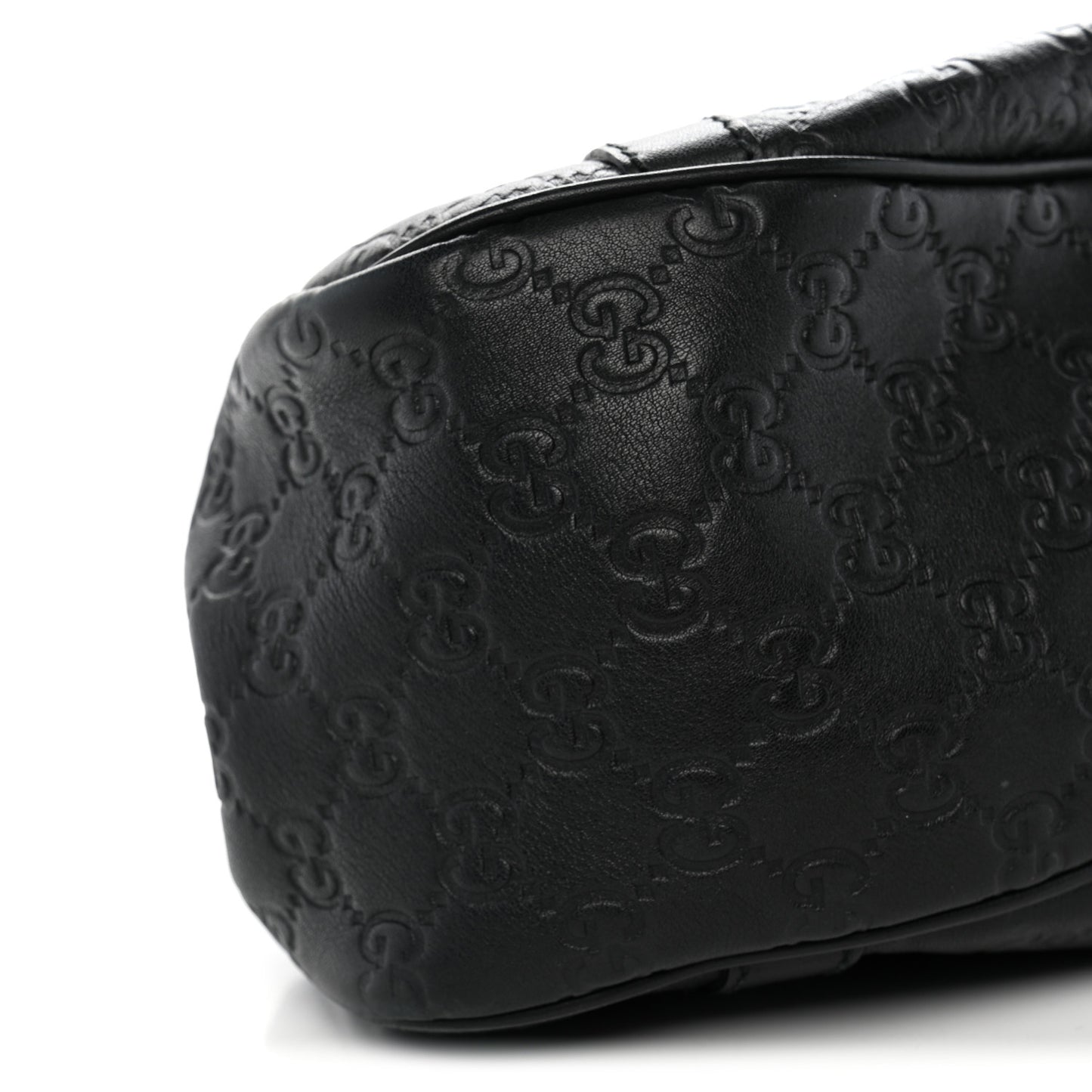 Guccissima Medium GG Twins Shoulder Bag Black