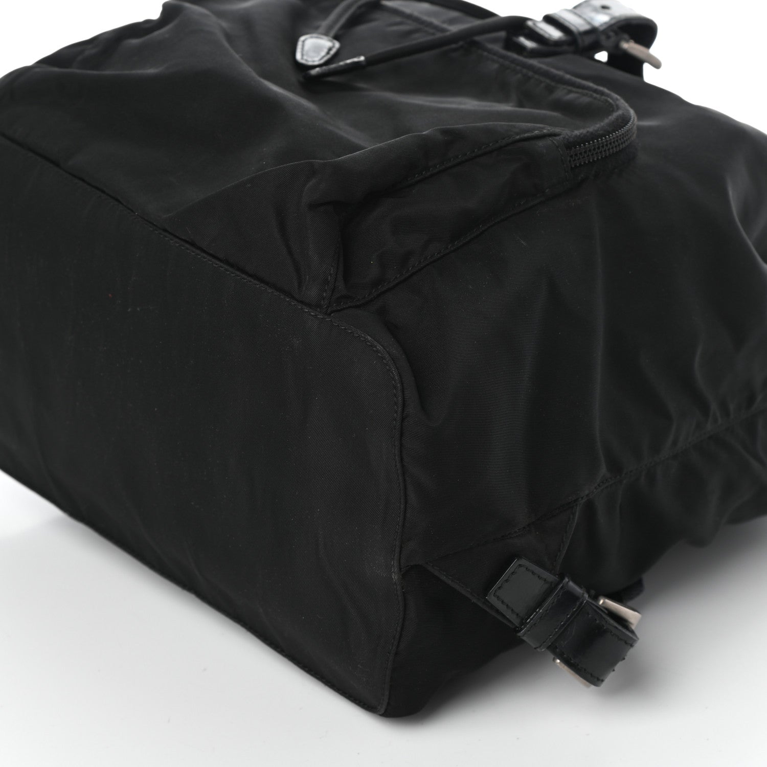 Prada Nylon Vela Medium Cinch Backpack Black 9 of 9