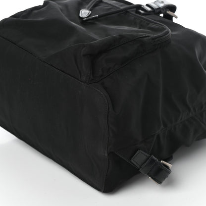 Prada Nylon Vela Medium Cinch Backpack Black 9 of 9
