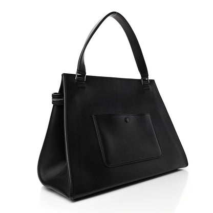 Celine Supple Calfskin Bi-Color Edge Shoulder Bag Beige 3 of 5