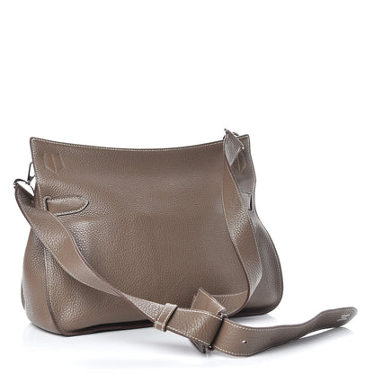 Hermes Taurillon Clemence Jypsiere 34 Etoupe 3 of 11