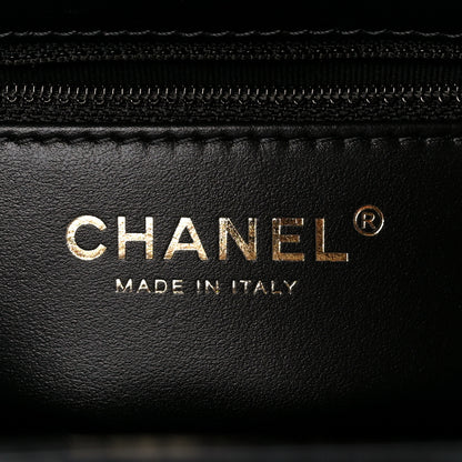 Chanel Shiny Aged Calfskin Quilted Nano Kelly Shopper Black 6 of 10