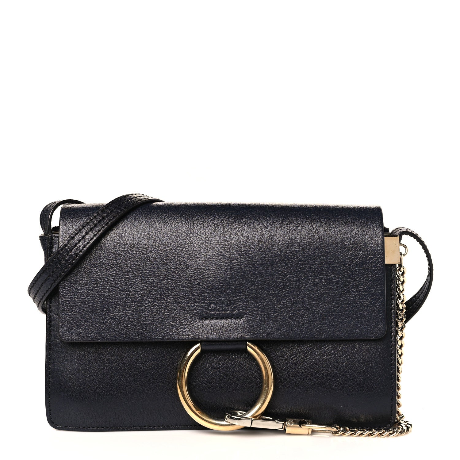 Chloe Calfskin Small Faye Shoulder Bag Denim Blue 1 of 9