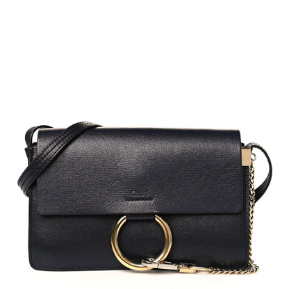 Chloe Calfskin Small Faye Shoulder Bag Denim Blue 1 of 9