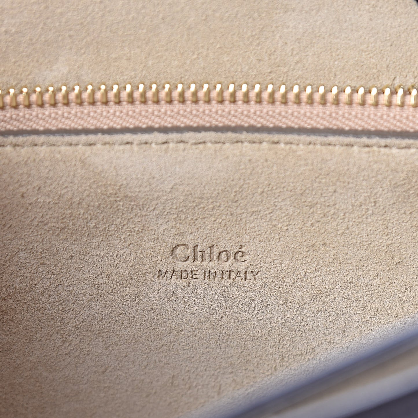 Calfskin Suede Medium Faye Shoulder Bag Carbon Brown
