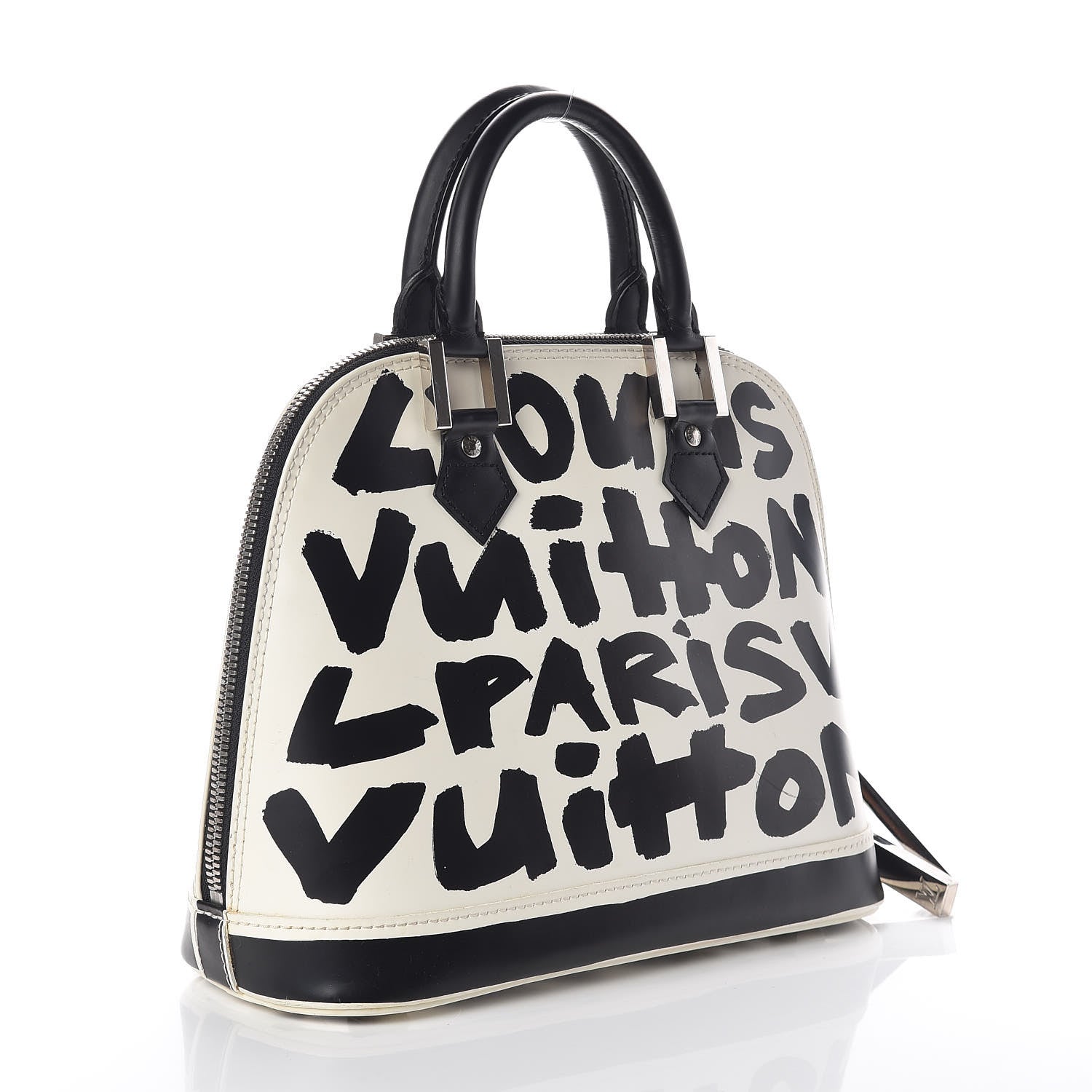 Louis Vuitton Graffiti Alma MM Black 3 of 8