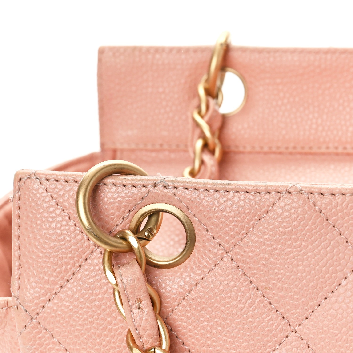 Chanel Caviar Quilted Petit Timeless Shopping Tote PTT Pink 10 of 13