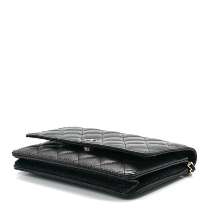 Chanel Caviar Quilted Wallet On Chain WOC Black 9 of 12