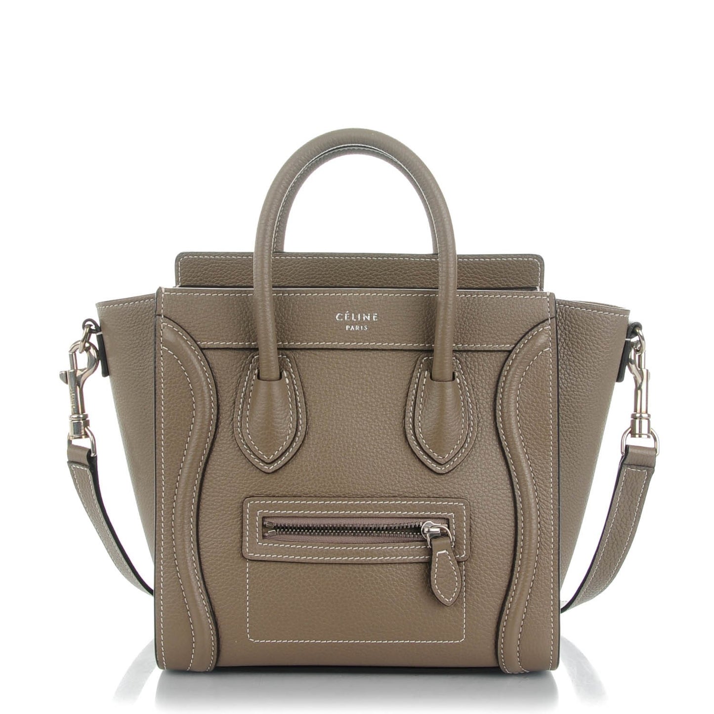 Drummed Calfskin Nano Luggage Souris