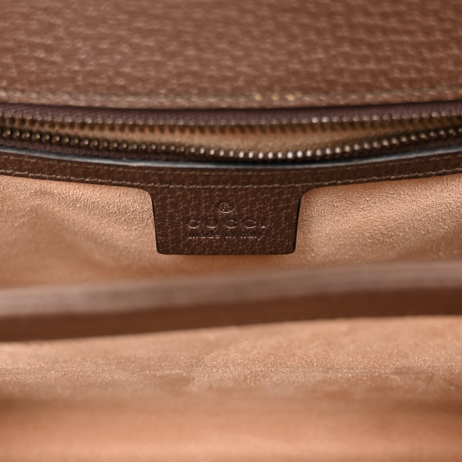 Gucci GG Supreme Monogram Textured Dollar Calfskin Web Small Ophidia Padlock Top Handle Bag Beige Ebony New Acero 6 of 9