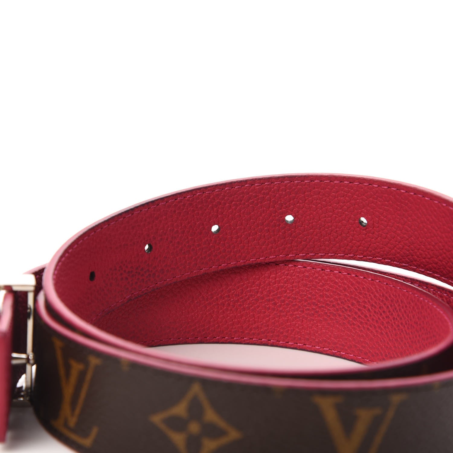 Louis Vuitton Monogram 30mm LV Initiales Reversible Belt 90 36 Fuchsia 5 of 8