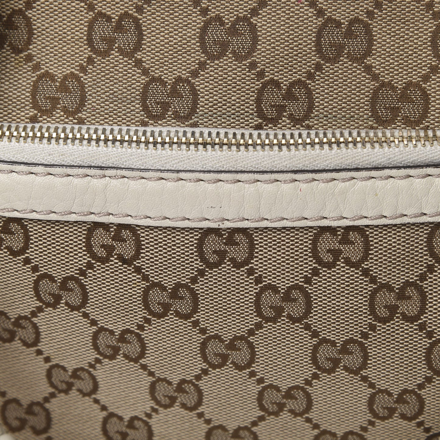 Monogram GG Canvas Small Bella Top Handle Bag Off White
