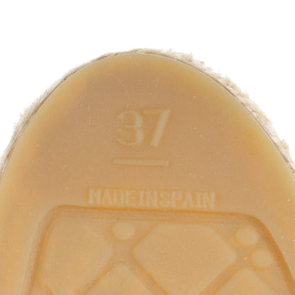 Chanel Lambskin CC Espadrilles 37 Black 6 of 10