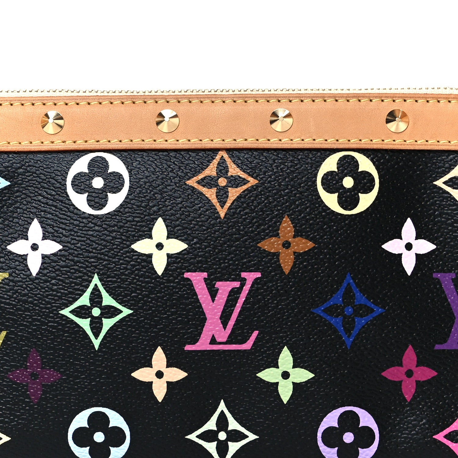 Louis Vuitton Monogram Multicolor Pochette Accessories Black 17 of 21
