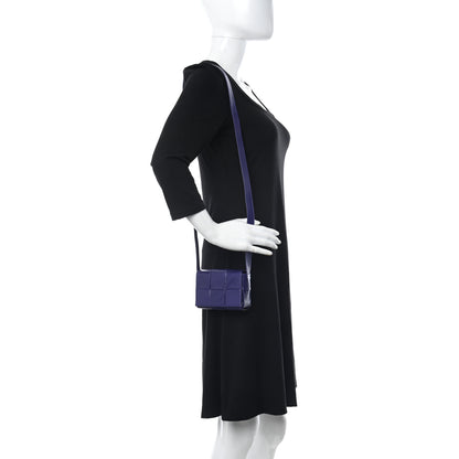 Bottega Veneta Crinkled Lambskin Maxi Intrecciato Extra Mini Cassette Crossbody Bag Unicorn 2 of 11