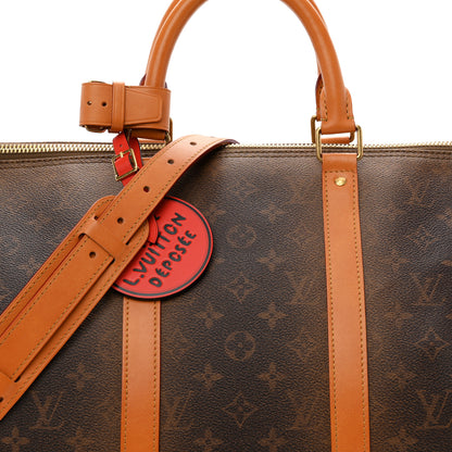 Louis Vuitton Monogram Dust Keepall Bandouliere 50 6 of 8