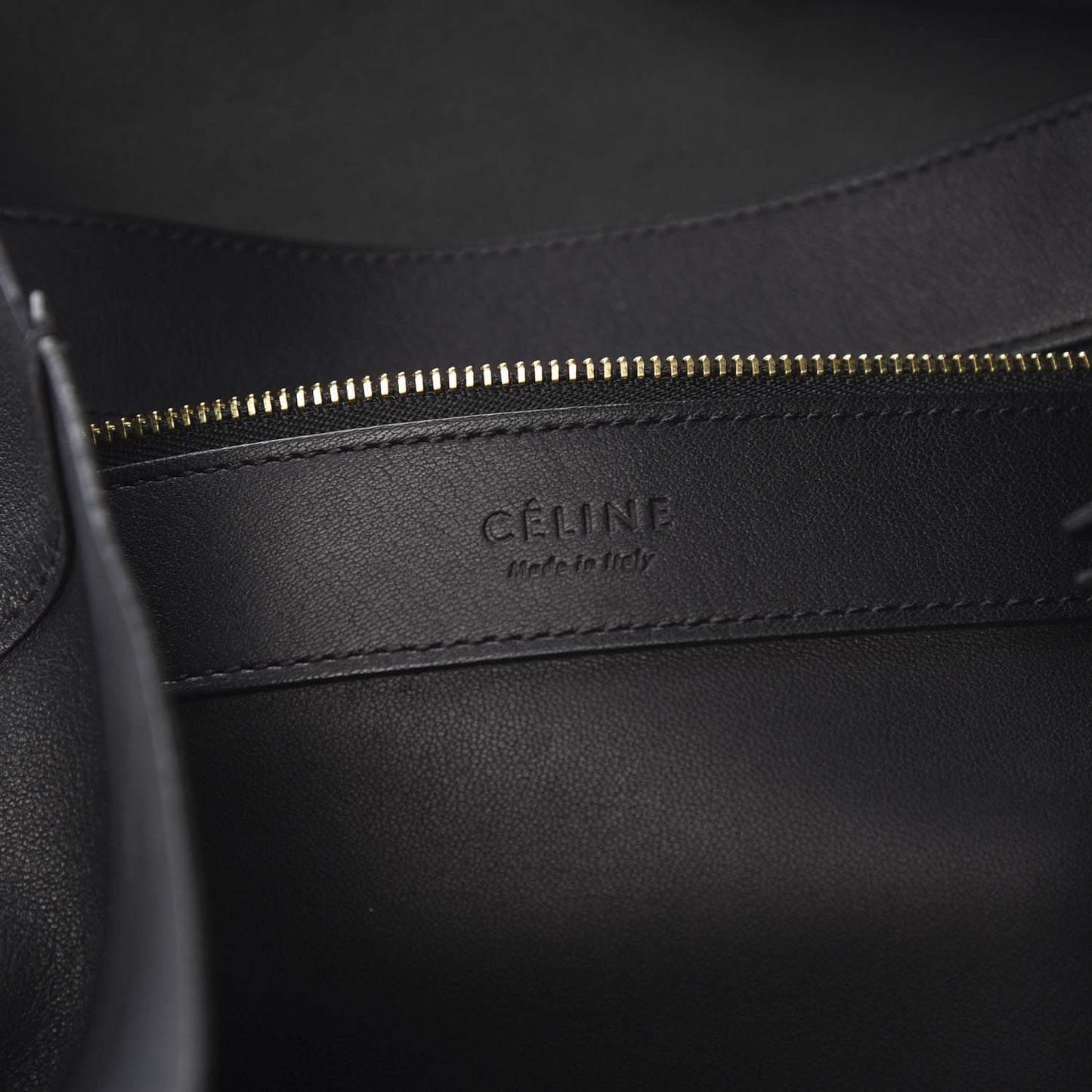 Lambskin Horizontal Cabas Black