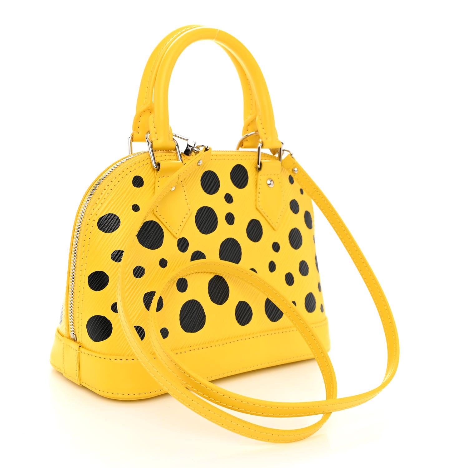 Louis Vuitton LV X YK Epi Alma BB Yellow Black 3 of 10