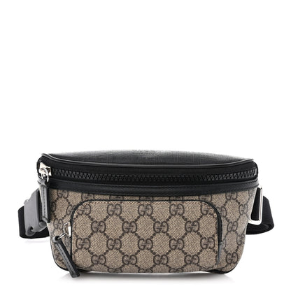 Gucci GG Supreme Monogram Belt Bag Black 1 of 12