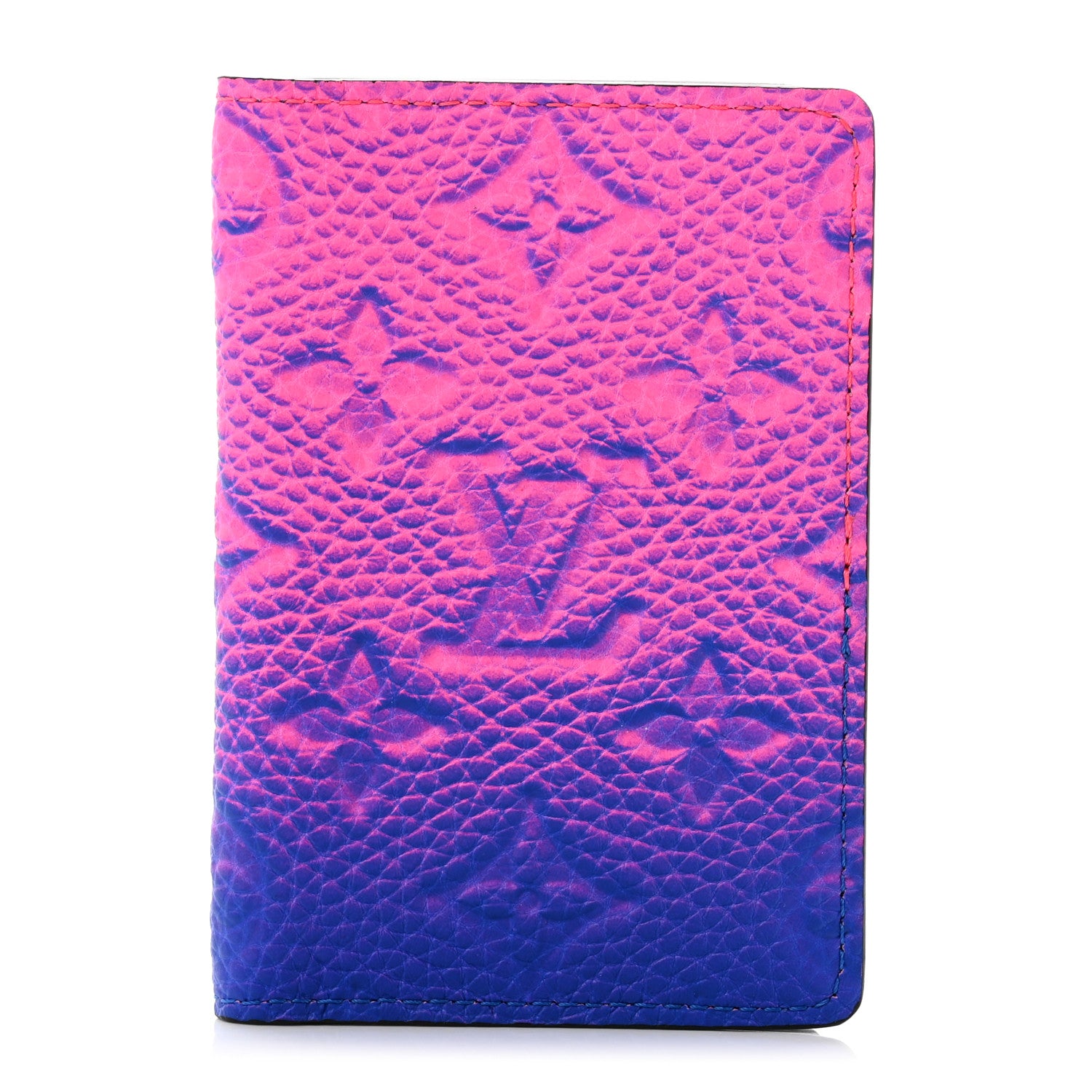 Louis Vuitton Taurillon Illusion Pocket Organizer Bleu Rose 1 of 7