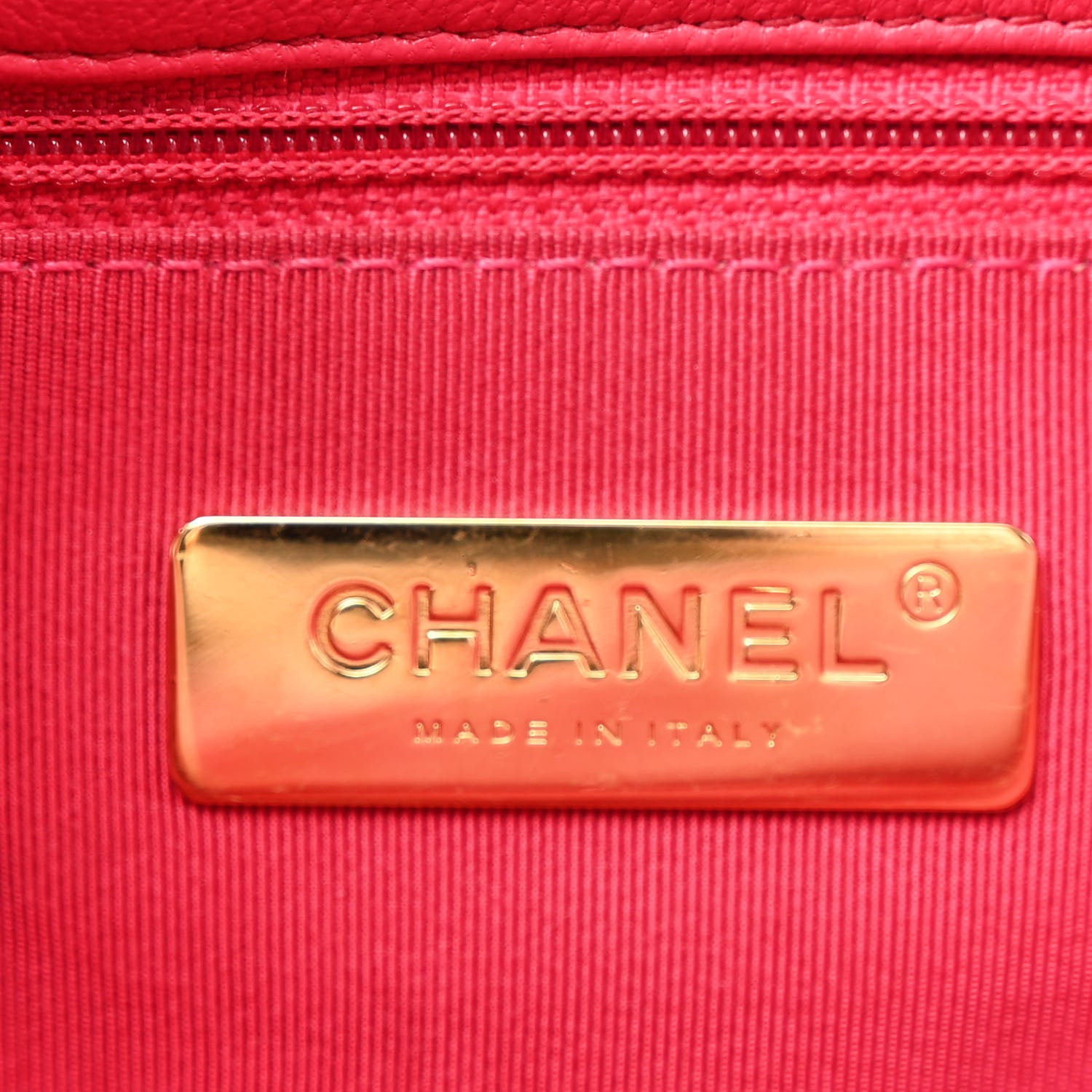 Chanel Lambskin Quilted Medium Chanel 19 Flap Dark Pink 6 of 11