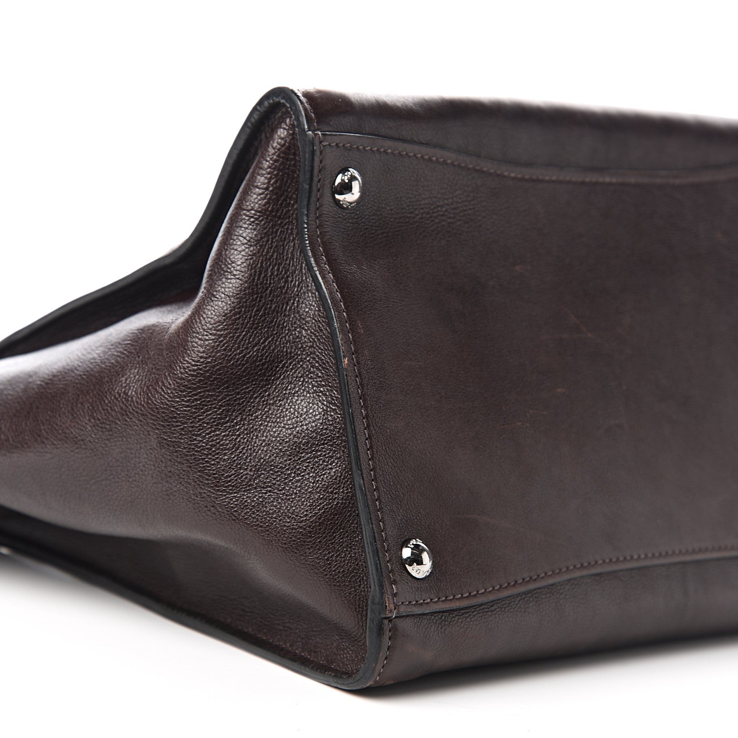 Prada Glace Calfskin Twin Pocket Tote Moro 10 of 13